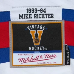 Blue Line Mike Richter New York Rangers 1993 Jersey