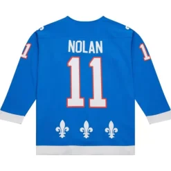 Blue Line Owen Nolan Quebec Nordiques Dark 1992 Jersey