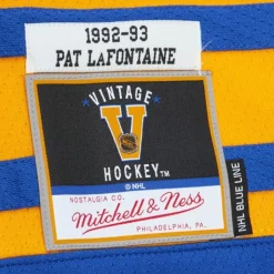 Blue Line Pat Lafontaine Buffalo Sabres Dark 1992 Jersey