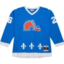 Blue Line Peter Stastny Quebec Nordiques Dark 1980 Jersey