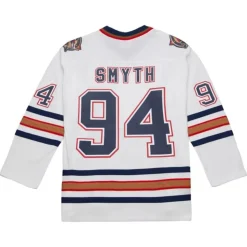 Blue Line Ryan Smyth Edmonton Oilers White 2005 Jersey