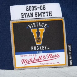 Blue Line Ryan Smyth Edmonton Oilers Dark 2005 Jersey