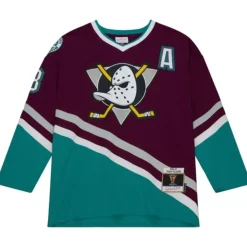 Blue Line Teemu Selanne Anaheim Ducks Dark 1996 Jersey