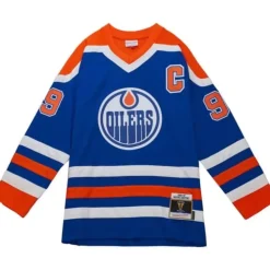 Blue Line Wayne Gretzky Edmonton Oilers 1986 Jersey