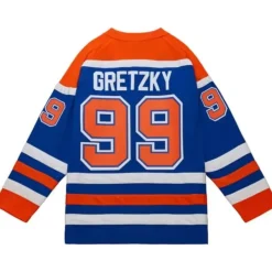 Blue Line Wayne Gretzky Edmonton Oilers 1986 Jersey