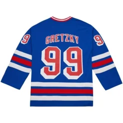 Blue Line Wayne Gretzky New York Rangers Dark 1996 Jersey