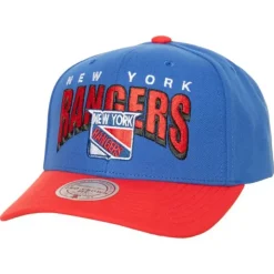 Boom Text Pro Snapback Vntg New York Rangers
