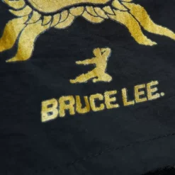 Branded Bruce Lee Dragon'S Head Script Nylon Shorts