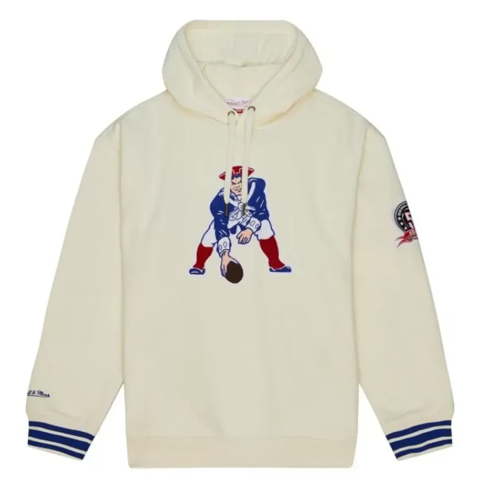 Chainstitch Heavyweight Hoodie Retro New England Patriots