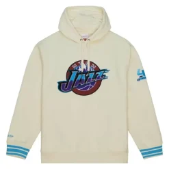 Chainstitch Heavyweight Hoodie Retro Utah Jazz