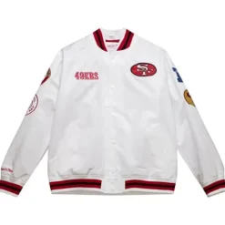 City Collection Lightweight Satin Jacket San Francisco 49Ers