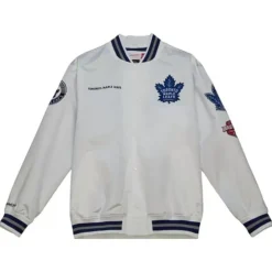 City Collection Lightweight Satin Jacket Toronto Maple Leafs