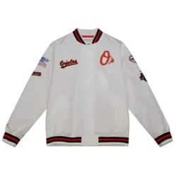 City Collection Lightweight Satin Jacket Baltimore Orioles