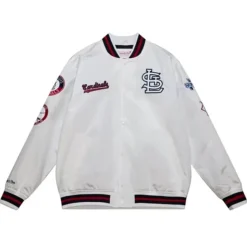 City Collection Lightweight Satin Jacket St. Louis Cardinals