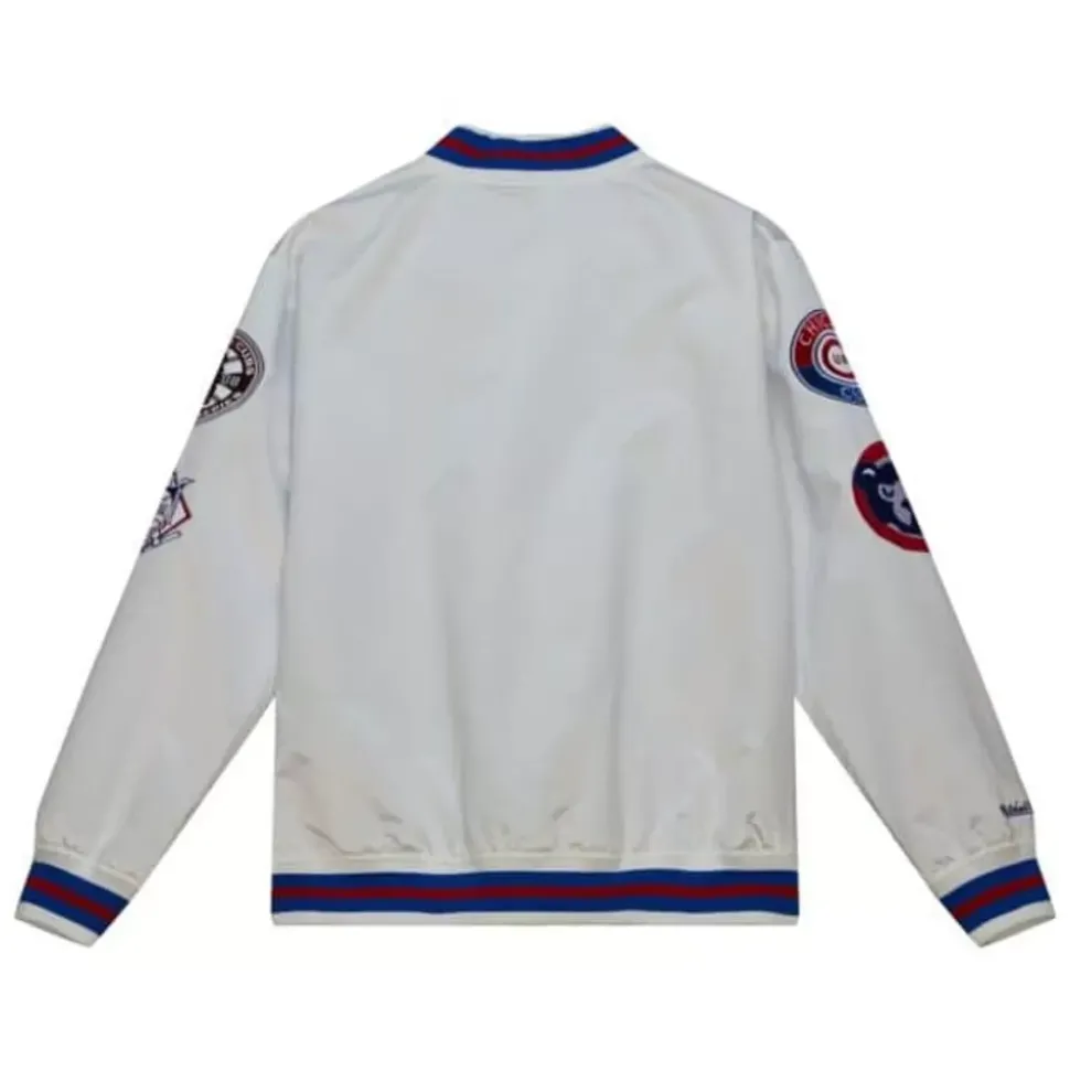City Collection Lightweight Satin Jacket Chicago Cubs