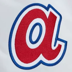 City Collection Lightweight Satin Jacket Atlanta Braves