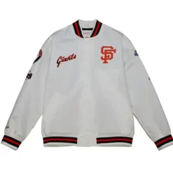City Collection Lightweight Satin Jacket San Francisco Giants
