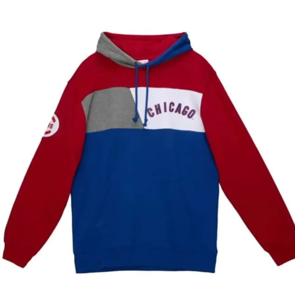 Color Blocked Fleece Hoodie Chicago Cubs