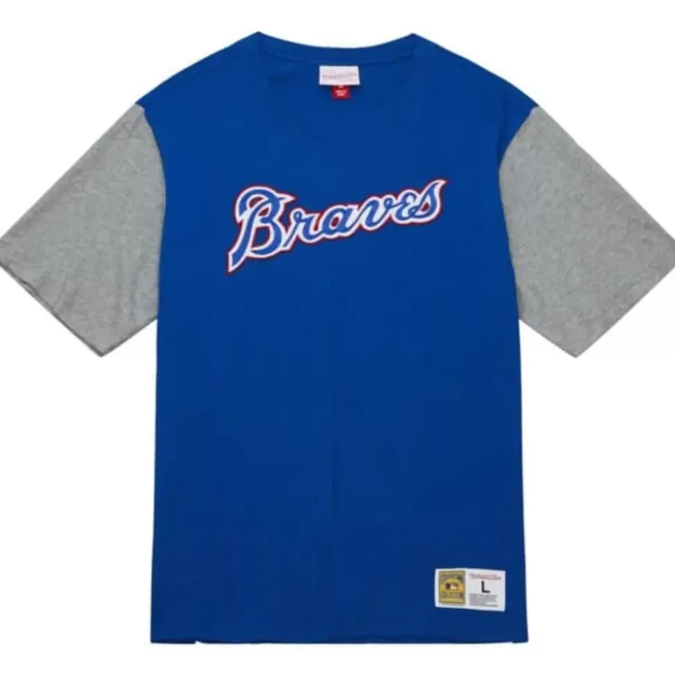 Color Blocked Ss Tee Atlanta Braves
