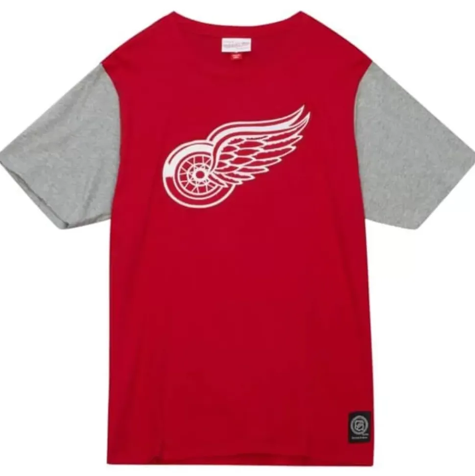 Color Blocked Ss Tee Detroit Red Wings