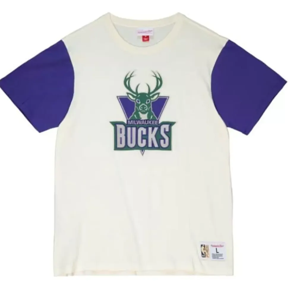 Color Blocked S/S Tee Milwaukee Bucks