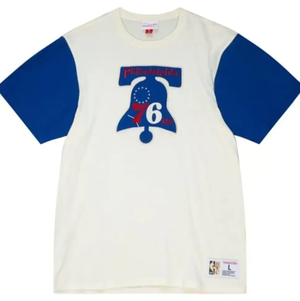 Color Blocked S/S Tee Philadelphia 76Ers