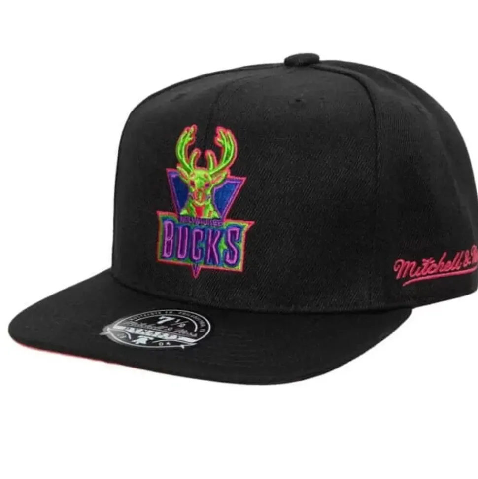 Color Bomb Fitted Hwc Milwaukee Bucks
