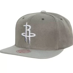 Cool Grey Snapback Houston Rockets