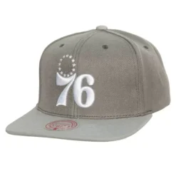 Cool Grey Snapback Philadelphia 76Ers