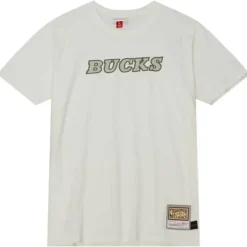 Cream Ss Tee Milwaukee Bucks
