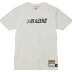 Cream Ss Tee Portland Trail Blazers