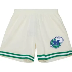 Cream Swingman Shorts Dallas Mavericks 1998