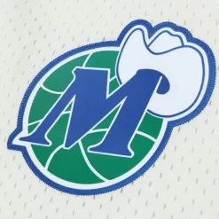 Cream Swingman Shorts Dallas Mavericks 1998