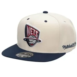 Cream Team Fitted Hwc Hat New Jersey Nets