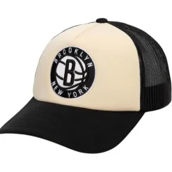 Cream Trucker Snapback Brooklyn Nets