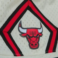Cream Unisex Jump Shot Shorts Chicago Bulls 1997-98