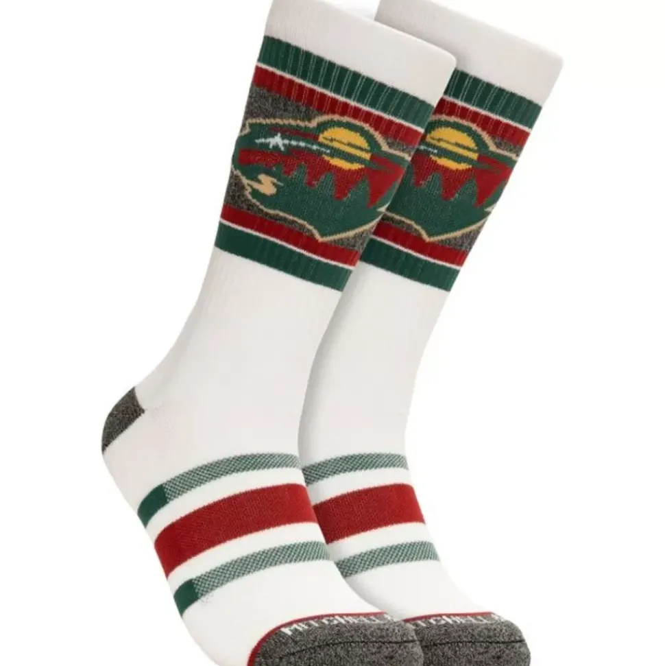 Cross Bar Crew Socks Minnesota Wild