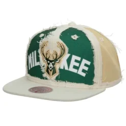 Cut Away Snapback Milwaukee Bucks