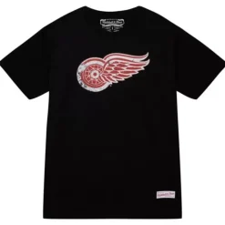 Distressed Basic Logo Tee Detroit Red Wings