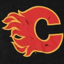 Distressed Logo Hoody Calgary Flames