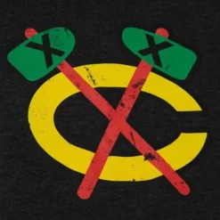 Distressed Logo Hoody Chicago Blackhawks