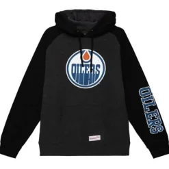 Distressed Logo Hoody Edmonton Oilers