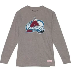 Distressed Logo Ls Tee Colorado Avalanche