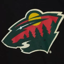 Distressed Logo Ls Tee Minnesota Wild