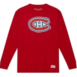 Distressed Logo Ls Tee Montreal Canadiens