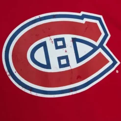 Distressed Logo Ls Tee Montreal Canadiens
