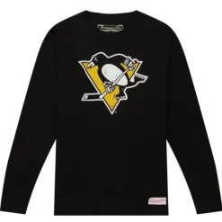 Distressed Logo Ls Tee Pittsburgh Penguins