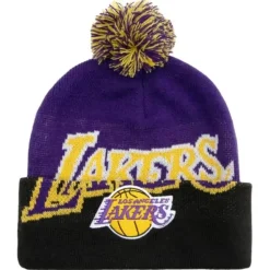 Double Take Pom Knit Hwc Los Angeles Lakers