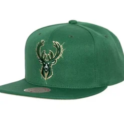 Embroidery Glitch Snapback Milwaukee Bucks