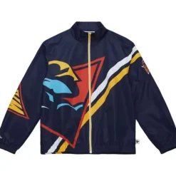 Exploded Logo Warm Up Jacket Golden State Warriors